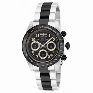 Invicta Speedway Chronograph Black Dial Two-tone Men's Watch 17031