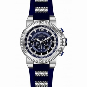 Invicta Speedway Chronograph Blue Dial Blue Polyurethane Men's Watch 20044