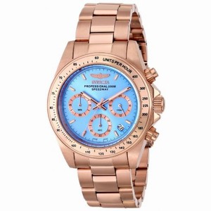Invicta Speedway Chronograph Blue Dial Rose Gold-plated Ladies Watch 16658