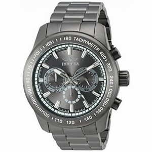 Invicta Speedway Chronograph Grey Dial Gunmetal Ion-plated Men's Watch 21800