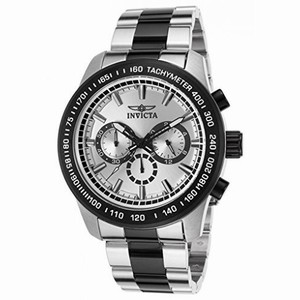 Invicta Speedway Chronograph Silver Dial Two-tone Men's Watch 21799