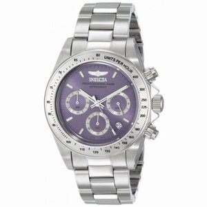 Invicta Speedway Chronograph Violet Dial Stainless Steel Ladies Watch 16656