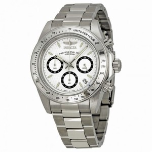 Invicta Speedway Chronograph White Dial Stainless Steel Men's Watch 7025