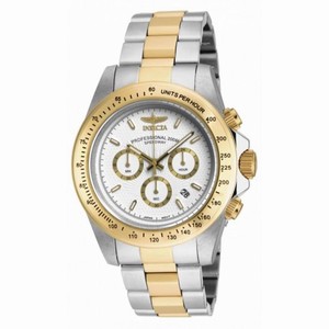 Invicta Speedway Chronograph White Dial Two-tone Stainless Steel Men's Watch 18392