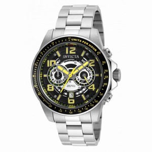 Invicta Speedway Dual Time Black Dial Stainless Steel Men's Watch 19282