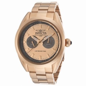 Invicta Speedway Multi-Function Rose Dial 18kt Rose Gold-plated  Men's Watch 14705