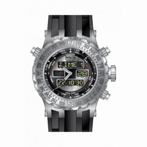 Invicta Subaqua  Analog Digital Dial Black Silicone Men's Watch 12594