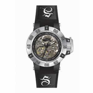 Invicta Subaqua Black Skeleton Dial Back Silicone Ladies Watch 16777