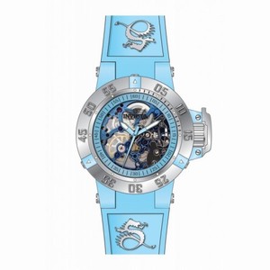 Invicta Subaqua Blue Skeleton Blue Silicone Ladies Watch 17127