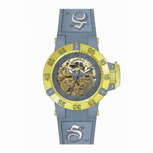 Invicta Subaqua Blue Skeleton Dial Yellow Silicone Ladies Watch 16787
