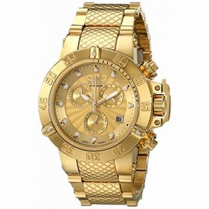 Invicta Subaqua Chronograpg Gold Dial 18kt Gold-plated Men's Watch 16699