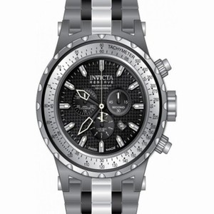 Invicta Subaqua Chronograph Black Carbon Fiber Dial Stainless Steel Men's Watch 12799