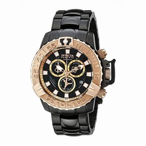 Invicta Subaqua Chronograph Black Dial Black Ion-plated Men's Watch 18238