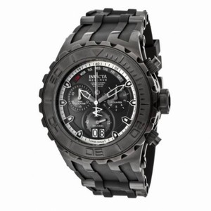 Invicta Subaqua Chronograph Black Dial Black IP Stainless Steel Men's Watch 12344