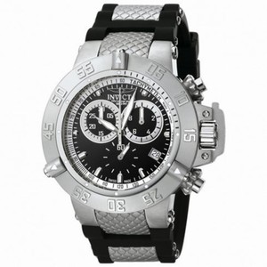 Invicta Subaqua Chronograph Black Dial Black Rubber Men's Watch 5511