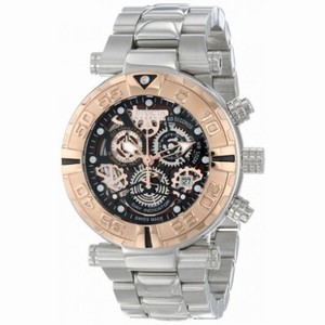 Invicta Subaqua Chronograph Black Skeleton Dial Stainless Steel Men's Watch 15616