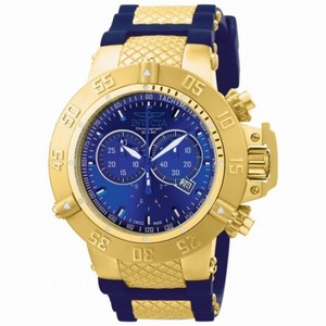 Invicta Subaqua Chronograph Blue Dial Blue Silicone Men's Watch 11833