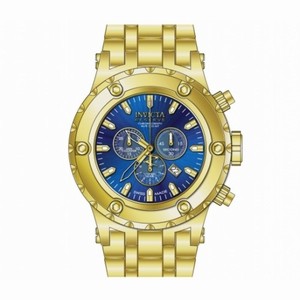 Invicta Subaqua Chronograph Blue Dial Gold-tone PVD Stainless Steel Men's Watch 14507