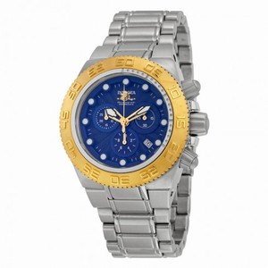 Invicta Subaqua Chronograph Blue Dial Stainless Steel Men's Watch 10853