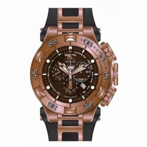 Invicta Subaqua Chronograph Brown Dial Gold-tone Ion Plated Men's Watch 12884