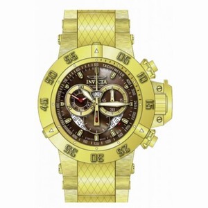 Invicta Subaqua  Chronograph Brown Dial Yellow Gold-plated Men's Watch 80525