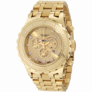Invicta Subaqua Chronograph Champagne Dial 18kt Gold-plated Men's Watch 6901