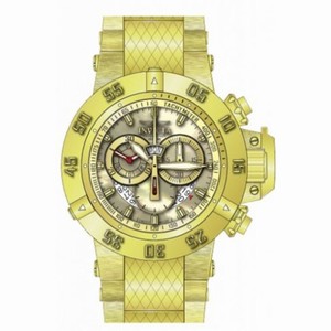 Invicta Subaqua Chronograph Champagne Mother of Pearl Dial Gold-plated 80526