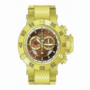 Invicta Subaqua Chronograph Copper Dial Gold Ion-plated Men's Watch 14455