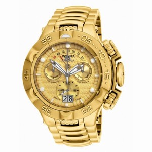 Invicta Subaqua Chronograph Gold Dial Gold-plated Men's Watch 17624