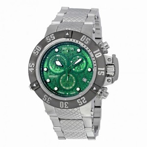 Invicta Subaqua Chronograph Green Dial Stainless Steel Men's Watch 20157