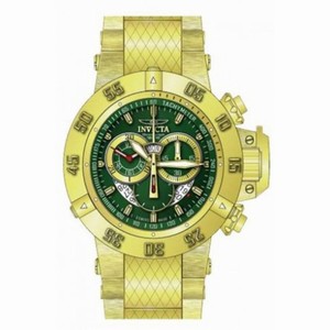 Invicta Subaqua Chronograph Green Mother of Pearl Dial Gold-plated 80530