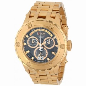 Invicta Subaqua Chronograph Grey Dial 18kt Gold-plated Men's Watch 14470