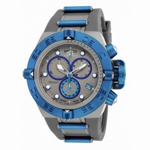 Invicta Subaqua Chronograph Grey Dial Grey Polyurethane Men's Watch 17207