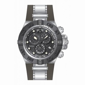 Invicta Subaqua Chronograph Gunmetal Dial Black Polyurethane Men's Watch 16140