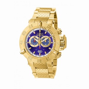 Invicta  Subaqua Chronograph Men's Blue Dial Gold-plated Men's Watch 5404