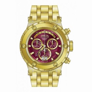 Invicta Subaqua Chronograph Red Dial Gold-plated Men's Wartch 80490