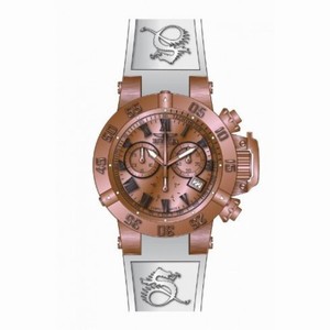 Invicta Subaqua Chronograph Rose Dial Black Silicone Men's Watch 16878