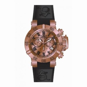 Invicta Subaqua Chronograph Rose Dial Black Silicone Men's Watch 16879