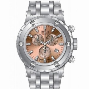 Invicta Subaqua Chronograph Rose Dial Stainless Steel Men's Watch 80519
