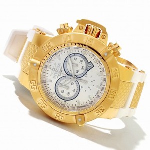 Invicta Subaqua Chronograph Silver Dial Gold-Tone Men's Watch 11835