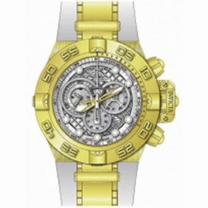 Invicta Subaqua Chronograph Silver Dial Gold-Tone Stainless Steel Men's Watch 11798