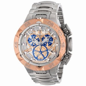 Invicta Subaqua Chronograph Silver Skeleton Dial Stainless Steel Men's Watch 12905
