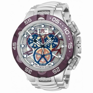 Invicta Subaqua Chronograph Silver Skeleton Dial Stainless Steel Men's Watch 12906