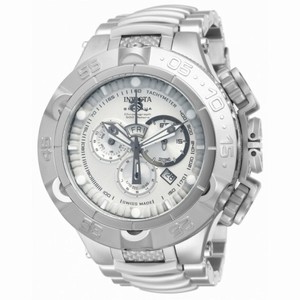 Invicta Subaqua Chronograph Silver-tone Dial Stainless Steel Men's Watch 12886