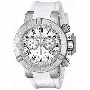 Invicta Subaqua Chronograph White Dialk White Silicone Ladies Watch 16882