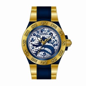 Invicta Subaqua Dragon Dynasty Blue and White Dial Gold-Tone Men's Watch 11549