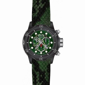 Invicta Subaqua Green and Black Snake Skin Pattern Dial Men's Chronograph Watch 20410
