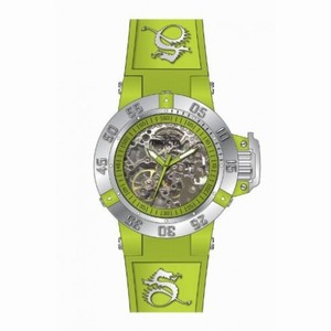 Invicta Subaqua Light Green Skeleton Dial Light Green Silicone Ladies Watch 16779