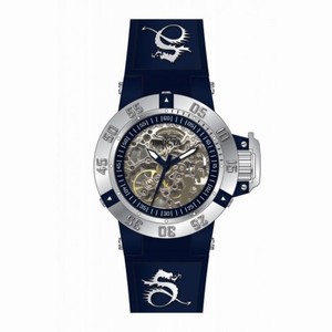 Invicta Subaqua Mechanical Black Skeleton Dial Black Silicone Ladies Watch 16784