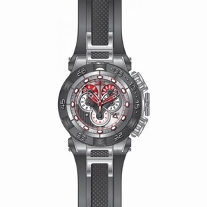 Invicta Subaqua Mechanical Chronograph Silver Dial Grey Polyurethane Grey Ion-plated Men's Watch 18531